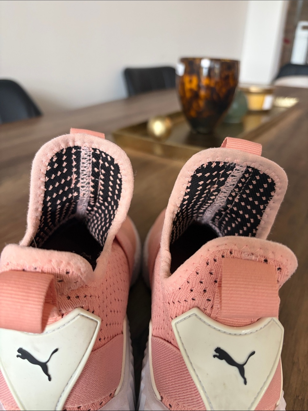 Puma Coral Pink Slip-On Athletic Sneakers - Picture 6 of 6